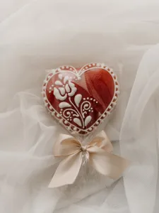 Turtă dulce inimioară roșu S