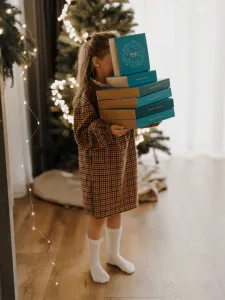 Colecția artistică - Crăciun vintage - Cutie elegantă M cu inscripție HU