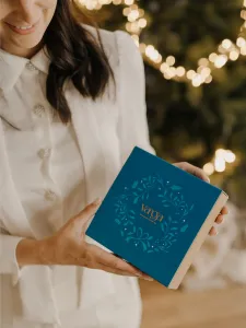 Colecția artistică - Crăciun vintage -  turtă dulce în cutie elegantă S cu inscripție HU