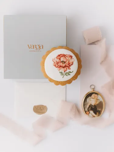 Turtă dulce artistică - Mac - Cutie elegantă S